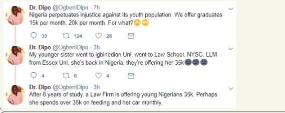 Nigerian Lady With Masters In Law From A UK University Offered N35k As Salary