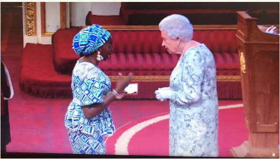 Bukola Bolarinwa Receives Award From Queen Elizabeth in The UK