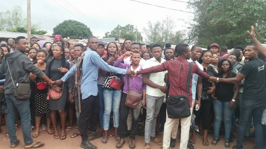 Akanu Ibiam Federal Poly Students Protest Over No Fees No Exam Management Policy