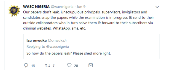 We Do Not Leak Exam Papers – WAEC