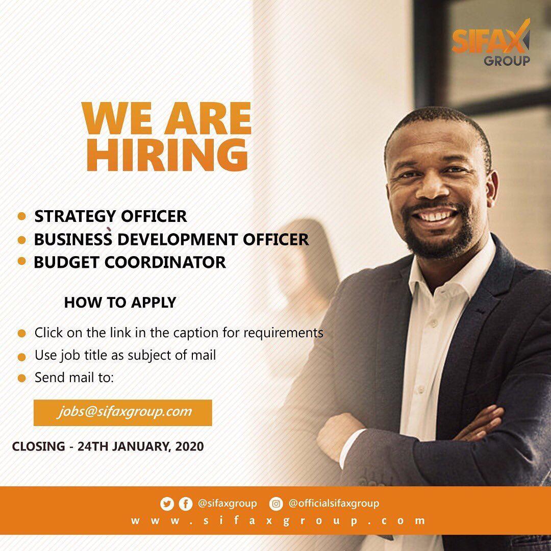SIFAX Group is hiring.