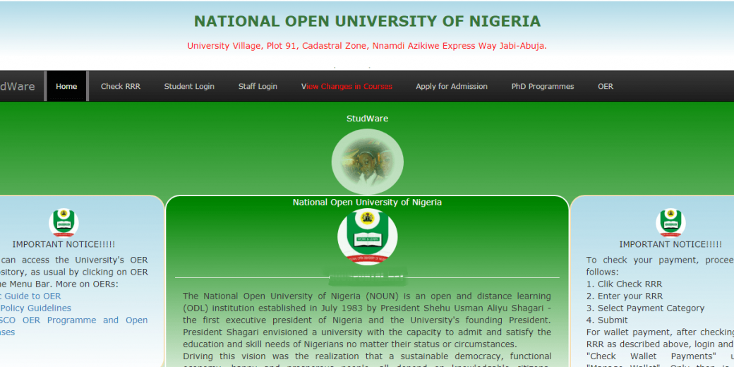 How to Apply for Admission into National Open University of Nigeria