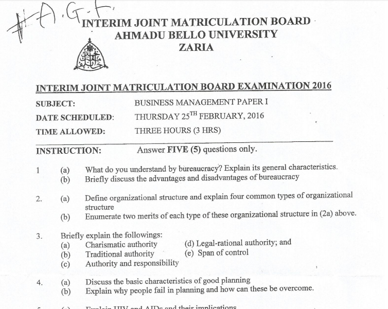 ijmb past questions and answers pdf download